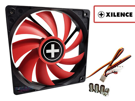 Xilence XPF120.R Performance 12V Brushless PC Case Fan 120x120x25mm, Molex + 3-pin, 22dB  