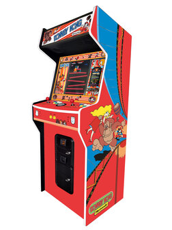 2-Player Almighty &#039;Donkey Kong&#039; Remastered Custom Upright Arcadekast TKG2 Rood