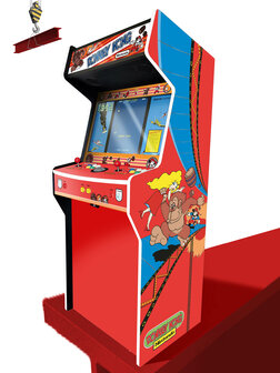 2-player Almighty &#039;Donkey Kong&#039; remastered Arcade cabinet TKG2 Red