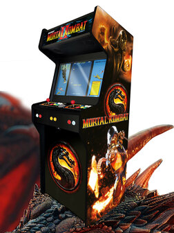 Allm&auml;chtiger &#039;Mortal Kombat&#039; aufrechter Arcadekast f&uuml;r 2 Spieler