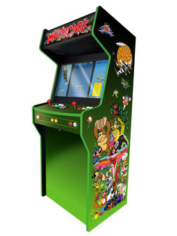 2-Player Almighty &#039;Multicade Groen&#039; Custom Upright Arcadekast