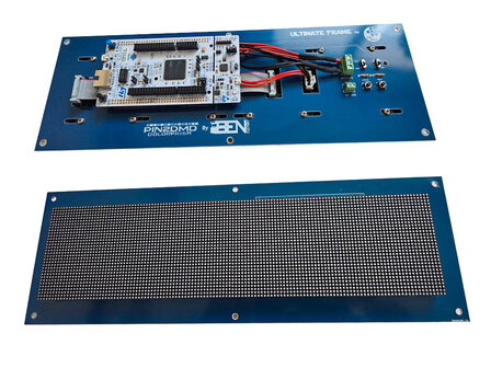 Complete Pin2DMD RGB Dot Matrix Display Module 320x80mm P2.5 128x64p