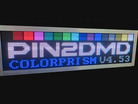 Complete Pin2DMD RGB Dot Matrix Display Module 320x80mm P2.5 128x64p