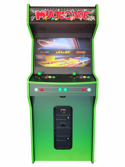 2-Player Almighty &#039;Multicade Groen&#039; Custom Upright Arcadekast