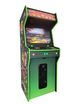 2-Player Almighty &#039;Multicade Groen&#039; Custom Upright Arcadekast