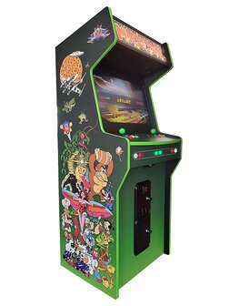 2-Player Almighty &#039;Multicade Groen&#039; Custom Upright Arcadekast