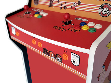 2-Player Almighty &#039;Donkey Kong&#039; Remastered Custom Upright Arcadekast TKG2 Rood