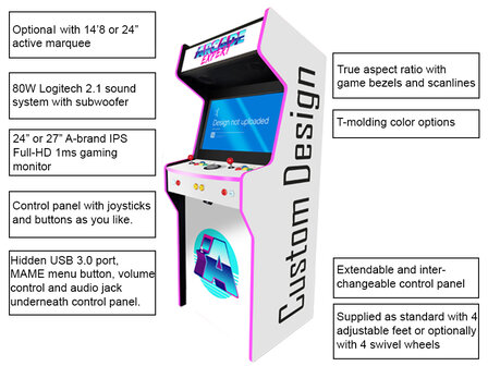 2-Player &#039;Almighty&#039; Super Custom Upright Arcadekast