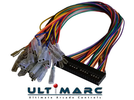 Ultimarc Mini PAC Toetsenbord Encoder met Bedradingsset voor Drukknoppen en Joysticks met 2,8mm en 4,8mm Connectoren