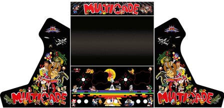 Arcade Bartop Vinyl Stickerset 'Multicade Black' 