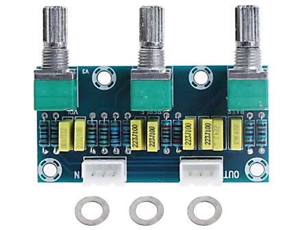 Orchid Audio Stereo 2-kanaals Volume / Bass / Trebble Passieve Inbouw Toonregelaar