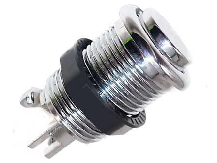 Concave Classic Arcade Drukknop Chroom  