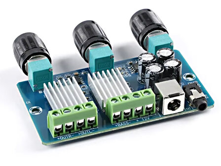 2.1 kanaals 2x15W + 30W Stereo Versterker Module met Dual Yamaha YDA138E Sound Processor Chip