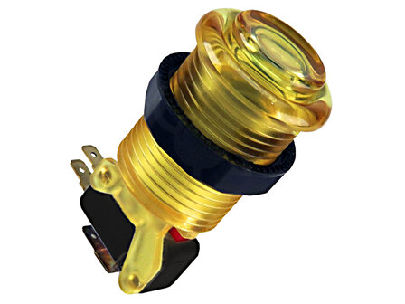 IL PSL-L Concave Classic Transparante Arcade Drukknop Geel
