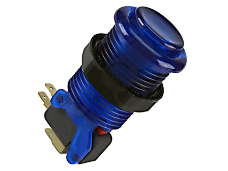 IL PSL-L Concave Classic Transparante Arcade Drukknop Blauw