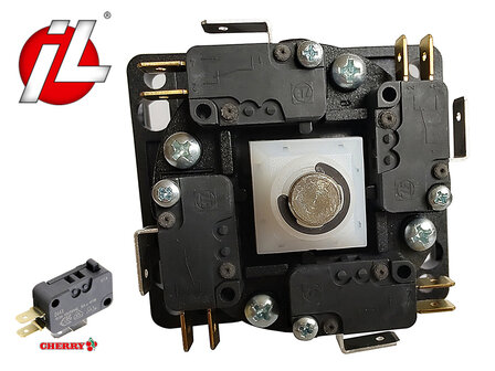 Industrias Lorenzo (IL) Eurojoystick 2 Balltop met Korte RVS As. 