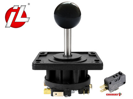 Industrias Lorenzo (IL) Eurojoystick 2 Balltop met Lange RVS As. 
