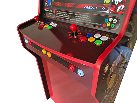 2-Player Almighty Arcadekast Multicade Rood 