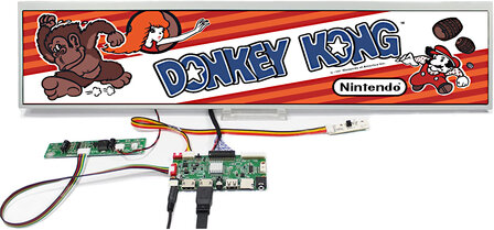 24" Actieve Arcade Marquee LCD Display &ndash; 1920x360p (HDMI, 613x132mm)