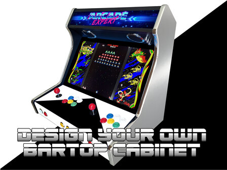 24" Premium WBE Arcade Bartop Cabinet met Custom Design