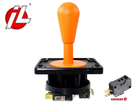 IL Eurojoystick V2 Oranje met Cherry D44X microswitches 