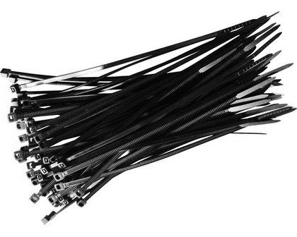 Nylon Cable Ties 100x2.5mm Black 100 Pieces