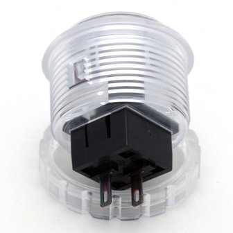 Seimitsu PS-14-KN White 30mm Transparent Arcade Push Button