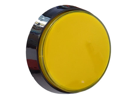 60mm HP Big Button Yellow for Arcade Pinball Game Show Quiz Cabinets etc.