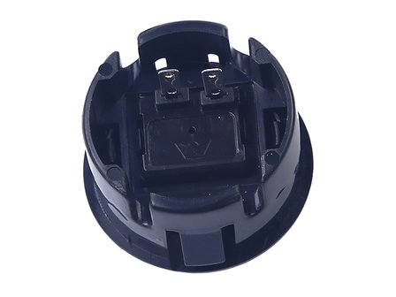 30mm Clip-In Arcade Push Button Black with Built-in Soft Click Microswitch