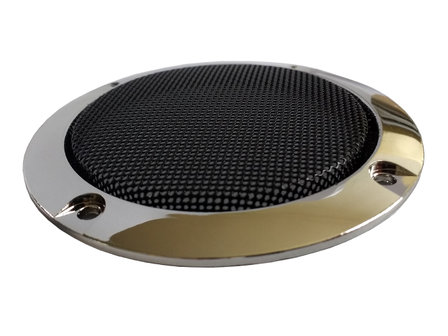  Grille de protection pour haut-parleur pour haut-parleur 10cm / 4 pouces Noir / Chrome