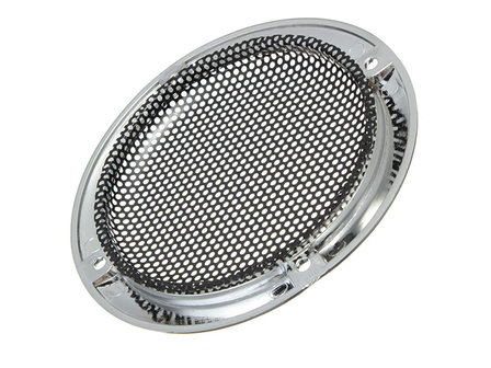  Grille de protection pour haut-parleur pour haut-parleur de 7,6 cm / 3 pouces Noir / Chrome