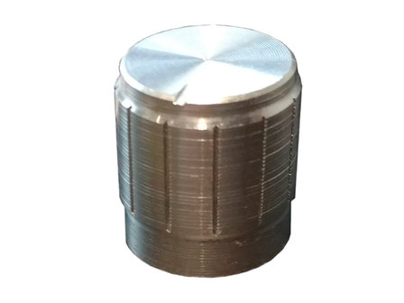  Lautst&auml;rkeregler Aluminium 14x16mm f&uuml;r 6mm Potentiometer As