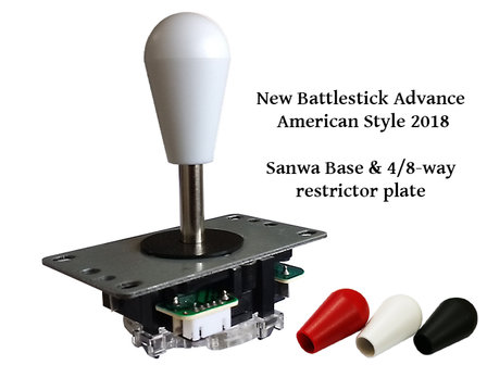 Battlestick Advance US 4/8-weg Bat-top Joystick 5-Pin
