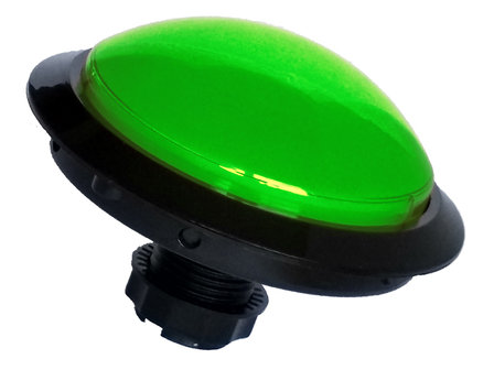 100mm Jumbo Dome Arcade Push Button Green with 12V Powerlux Led
