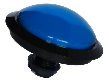 100mm Jumbo Dome Arcade Push Button Blue with 12V Powerlux Led