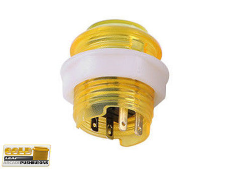  Super Silent Gold-Leaf 5V Led Push Button 27mm, Drill Size 24mm Yellow