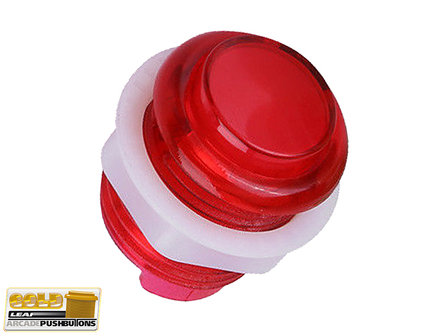  Super Silent Gold-Leaf 5V Led Push Button 27mm, Drill Size 24mm Red