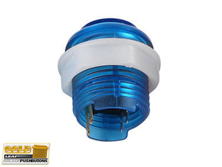  Bouton poussoir LED Super Silencieux Gold-Leaf 5V 27mm, taille du foret 24mm bleu