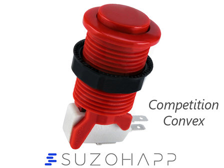 Suzo Happ Convex Competition Arcade Druckknopf Rot