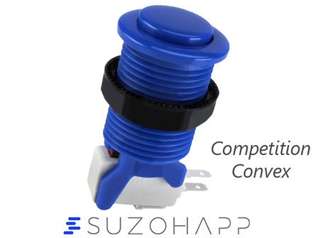 Suzo Happ Convex Competition Arcade Druckknopf Blau
