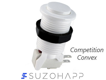 Suzo Happ Convex Competition Arcade Druckknopf Wei&szlig;