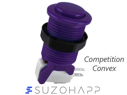 Suzo Happ Convex Competition Arcade Push Button Purple