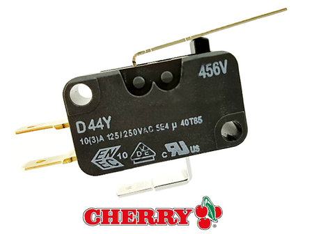 Microrupteur &agrave; levier Cherry D44Y avec bornes de connexion 4,8 mm NO / NC