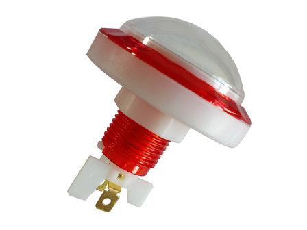 65mm HP/LP Diamond Dome Led Arcade Push Button White/Red
