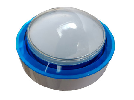 65mm HP/LP Diamond Dome Led Arcade Push Button White/Blue