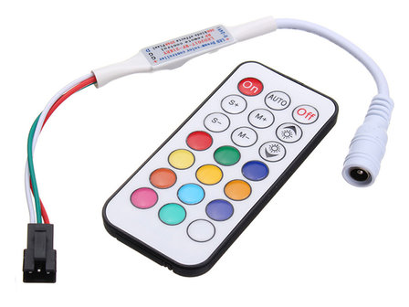 LED Strip RF Remote Controller for 5-24V 3-pins ARGB Digital Led Strips