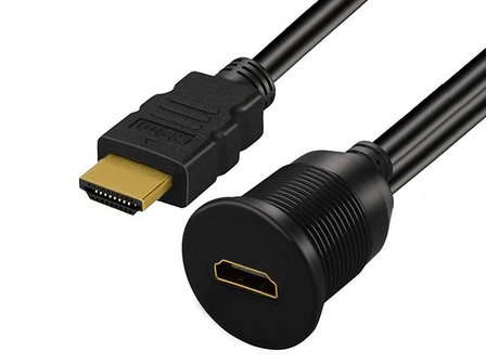 HDMI 1.4 Hi-Speed met Ethernet Extensie Doorvoermodule 1m