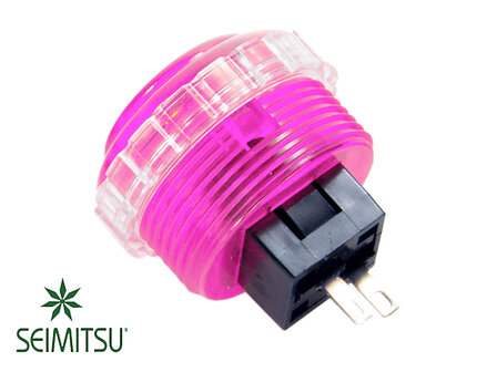   Seimitsu PS-14-KN Pink 30mm Transparent Push Button