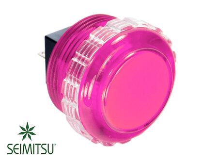    Seimitsu PS-14-KN Rosa 30 mm transparenter Druckknopf