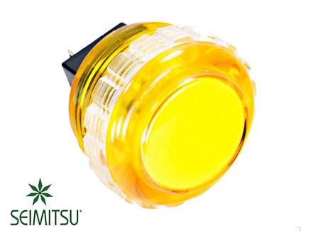  Seimitsu PS-14-KN Gelb 30 mm transparenter Arcade-Taster